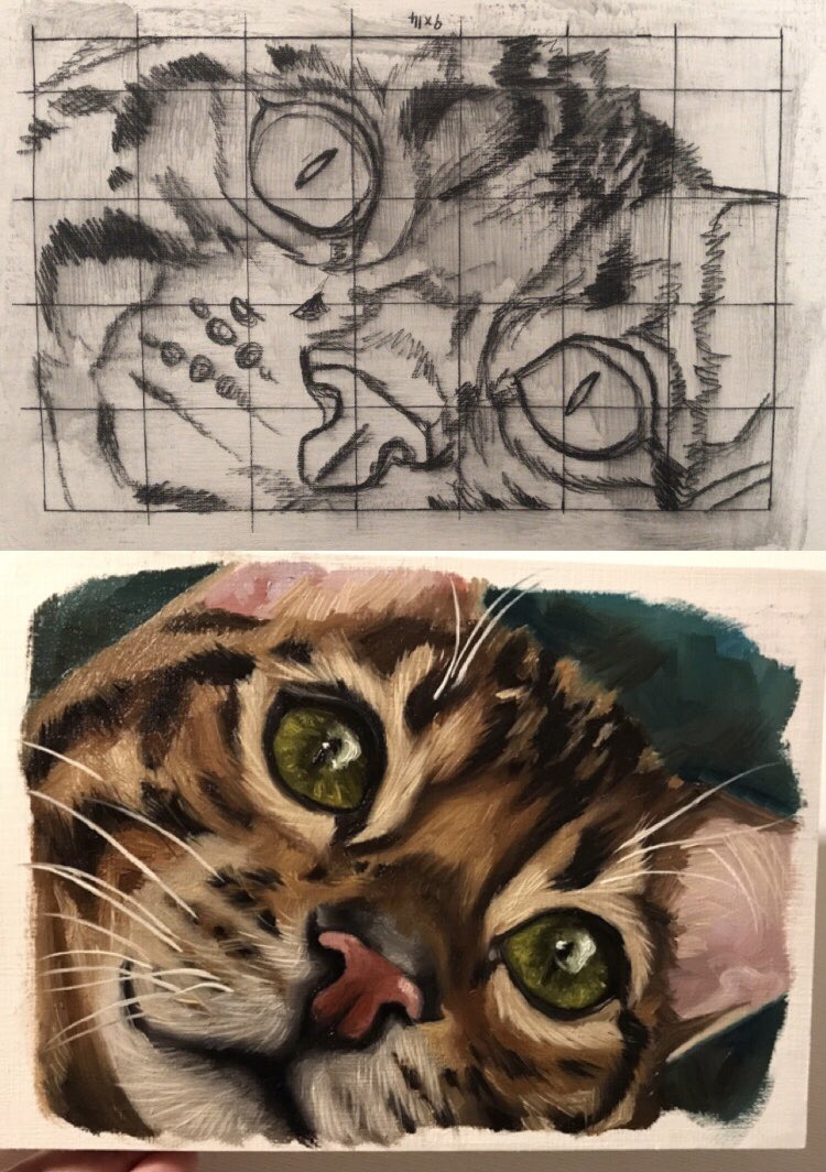The sketch vs. The painting 🖌