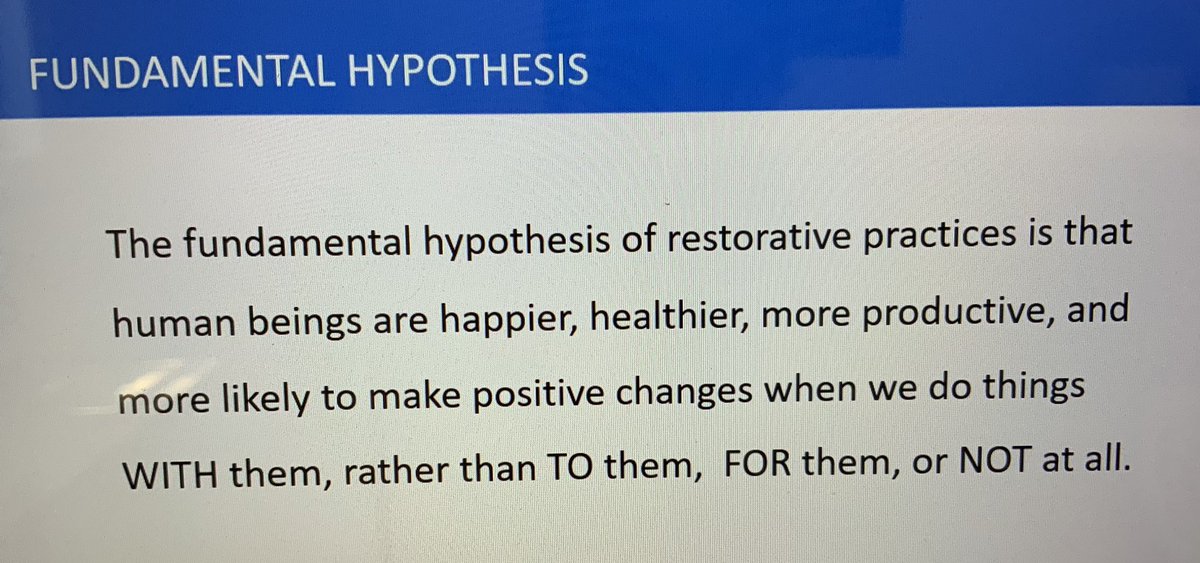 MmeACote's tweet photo. Two great days of learning about Restorative Practices with @iirpgradschool, @WIH2016 and @LKDSB. We are strengthening relationships and fostering community. #trustingrelationships https://t.co/I51qRTJqF8