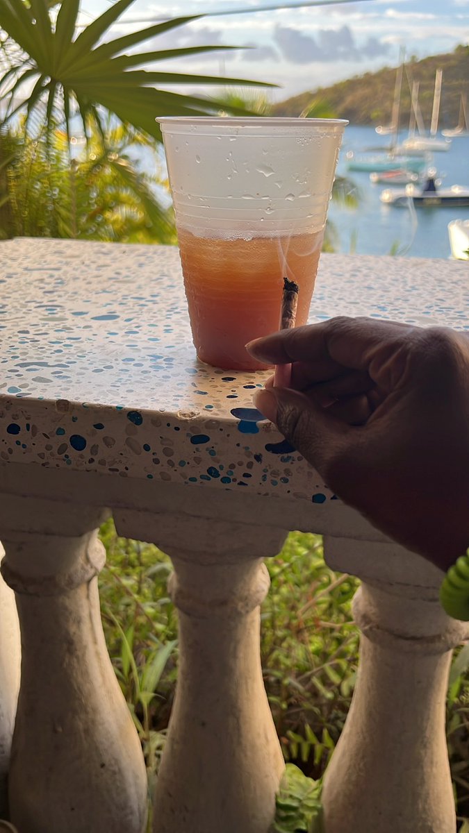 A wonderful woman working a vendor stand at the dock made me tamarind juice and sent it by my husband. She said I’m lovely, a gift! It’s amazing! 🥲 💚☺️ 🇻🇮 #stjohnusvi
