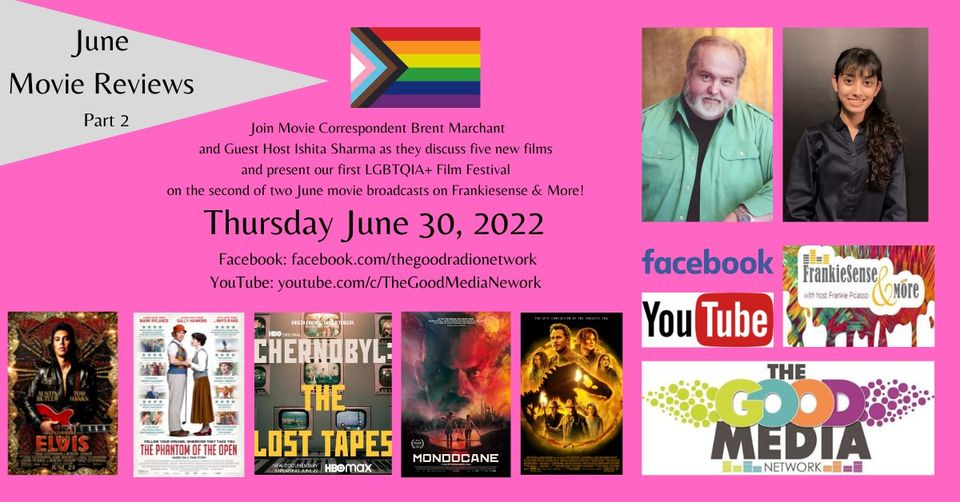 Brent_Marchant's tweet photo. "The Phantom of the Open," "Chernobyl: The Lost Tapes," "Elvis" and a podcast preview, all in Movies with Meaning, https://t.co/oTwbsPqgtU. #BrentMarchant #ThePhantomoftheOpen #ChernobylTheLostTapes #Elvis #FrankiesenseAndMore #TheGoodMediaNetwork https://t.co/RiZrk7cUbL