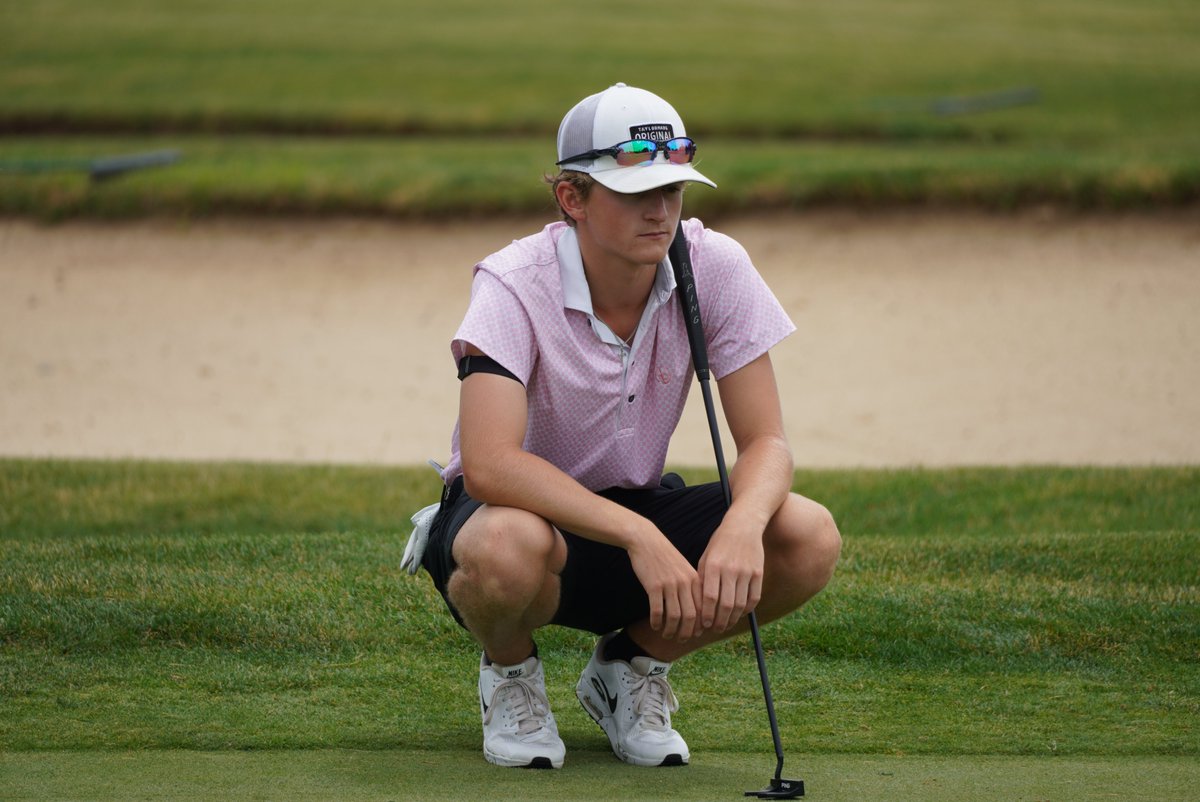 AJGAGolf's tweet image. Birdied their way through 18 🐦

Preston DeFriend &amp;amp; John Hiller (-5) are tied for the lead at #PennStateJr.