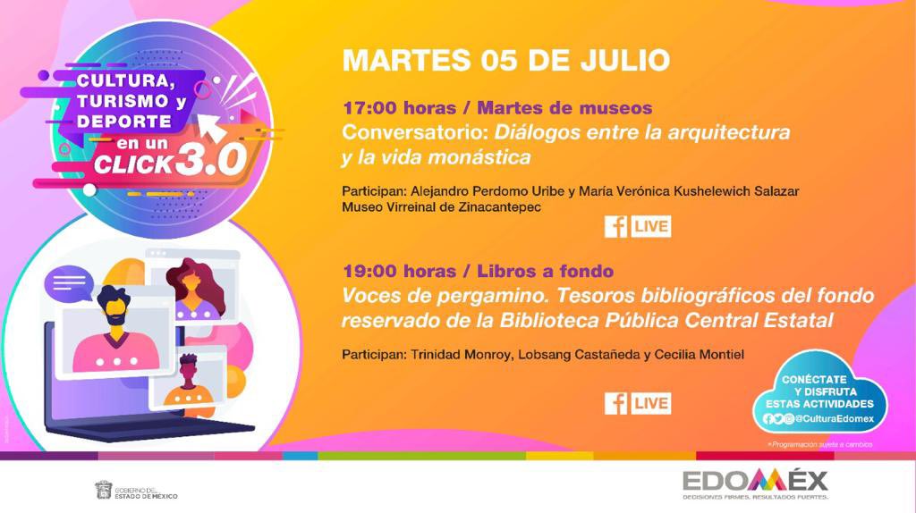 CecytemMetepec's tweet photo. Hoy tendremos #MartesDeMuseos, María Verónica Kushelewich y Alejandro Perdomo hablarán sobre el diálogo entre la arquitectura y la vida monástica e indígena. ¡Vive un martes diferente! No te lo pierdas en #CulturaEnUnClick. https://t.co/YEsUgK31Wx