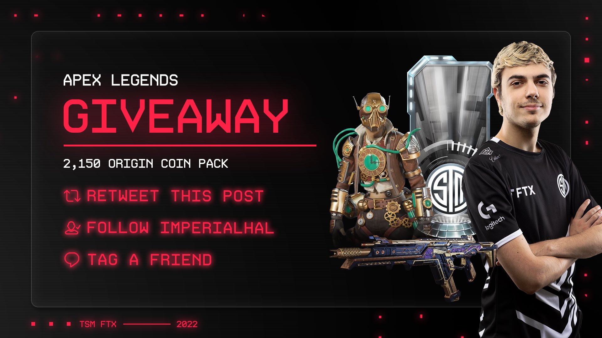 TSM ImperialHal on X: I'm giving away a 2,150 Origin coin pack to