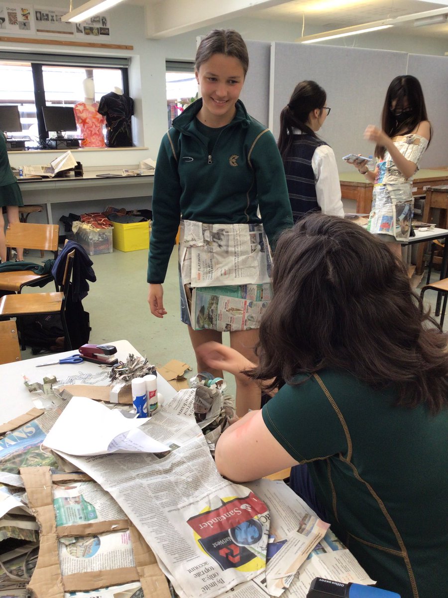What a brilliant day we’ve had doing newspaper fashion. Amazing creativity and problem solving on display plus lots of fun and laughter to boot!