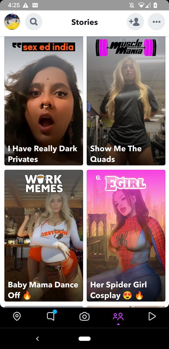 TrashyPPL's tweet image. Snapchat&apos;s overly sexualized clickbait discover page