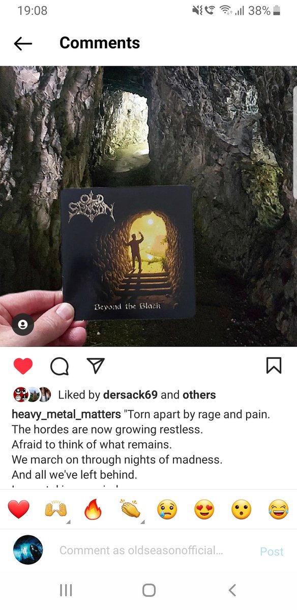 Thanks to our friend @heavy_metal_matters for the cool photo. #epicmetal #irishmetal #irishrock #80smetal