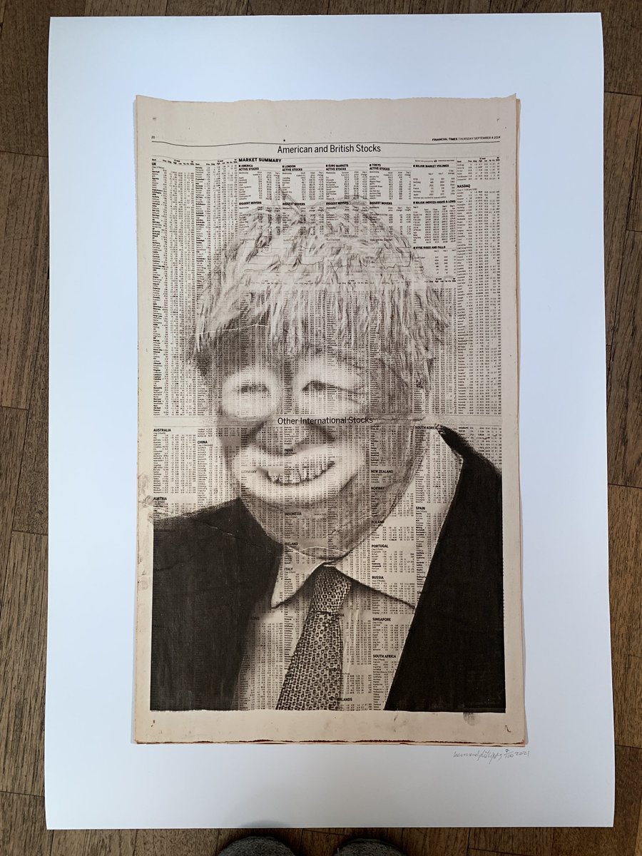 Inkymole's tweet photo. We bought this print just a few weeks ago and it feels like it’s been waiting for today: ‘Spaffed’, by @peterkennardx & Cat Phillips
#spaffed #itshappening #bojotheclown https://t.co/28KbOQOmNm