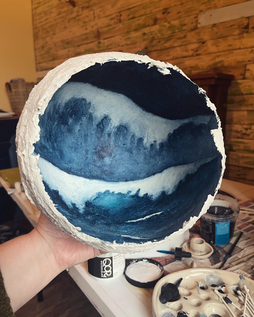 KimSharkeyart's tweet photo. Work in progress… The moons ocean. @earagailartsfestival #cosánghabhla @artscouncil_ie https://t.co/YUiF15zdgE