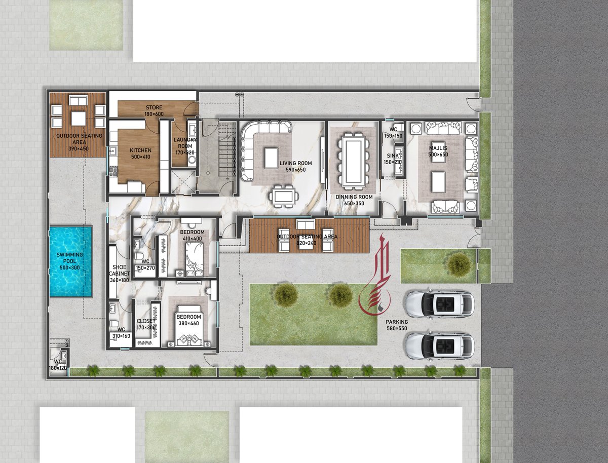 AlhassanCnslt's tweet image. من أعمالنا |

 - مخطط دور أرضي لڤيلا في محافظة #الخرج 
 مساحة مسطح البناء 264.7 متر مربع .
لطلبات التصميم الرجاء الدخول على الرابط التالي :

alhassancnslt.com

#مخططات_معماريه  
 #فلل #تصميم_معماري #الرياض