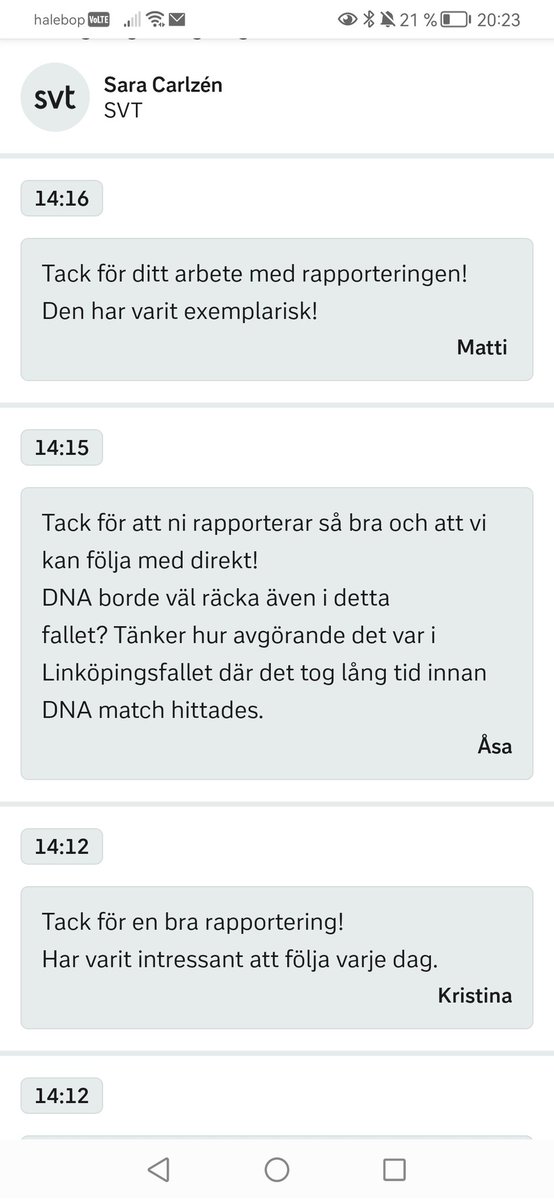 carlzenen's tweet photo. Jag har liverapporterat från en rättegång för första gången och fick såna här kommentarer. Kul! Och nu har jag en gnutta hybris. https://t.co/zBlyMDkLCh