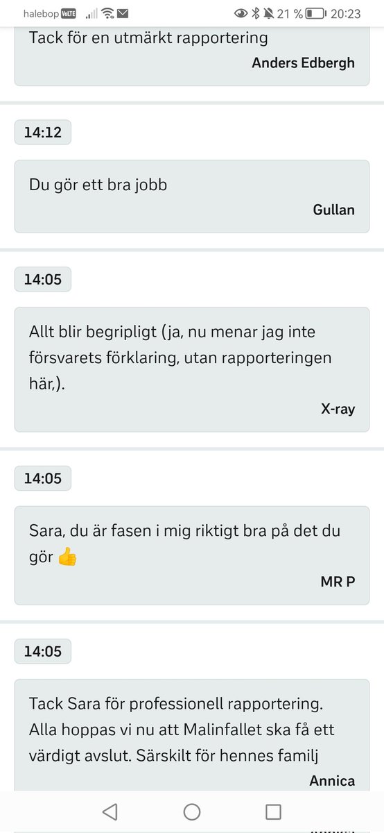 carlzenen's tweet photo. Jag har liverapporterat från en rättegång för första gången och fick såna här kommentarer. Kul! Och nu har jag en gnutta hybris. https://t.co/zBlyMDkLCh