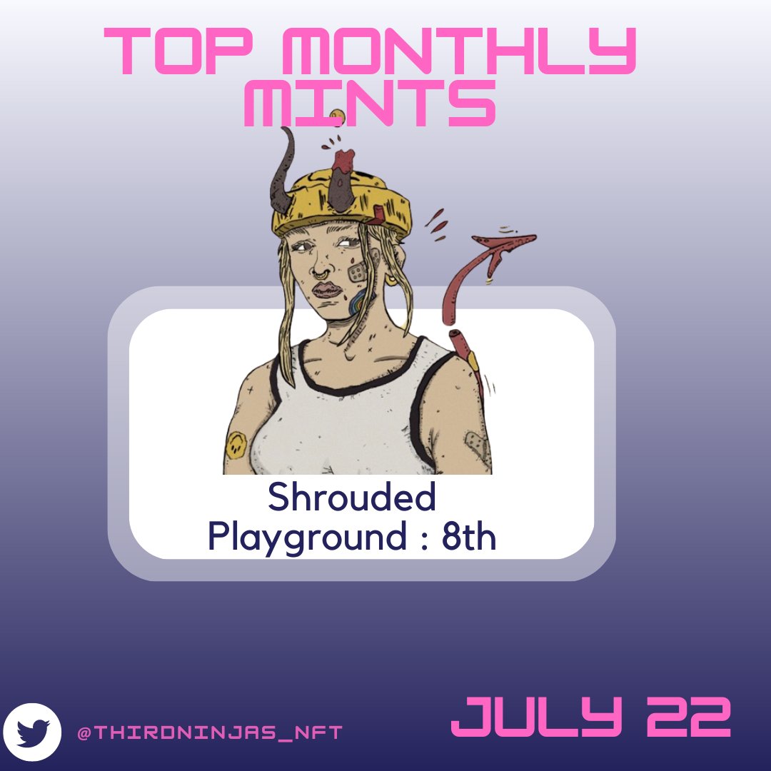 ThirdNinjas_NFT's tweet photo. July 2022 Best Upcoming Solana NFTs By Third World Ninjas , Join Our Discord For More  
🥷https://t.co/pfEVCVZOKI🥷

@DuppiesNFT 
@ShroudedNFT 
@OakParadiseNFT 

#MintOfTheDay #NFT #Solana #nftsolana #alphanft #ThirdWorldNinjas #upcomingnfts https://t.co/RCvJFlonTQ