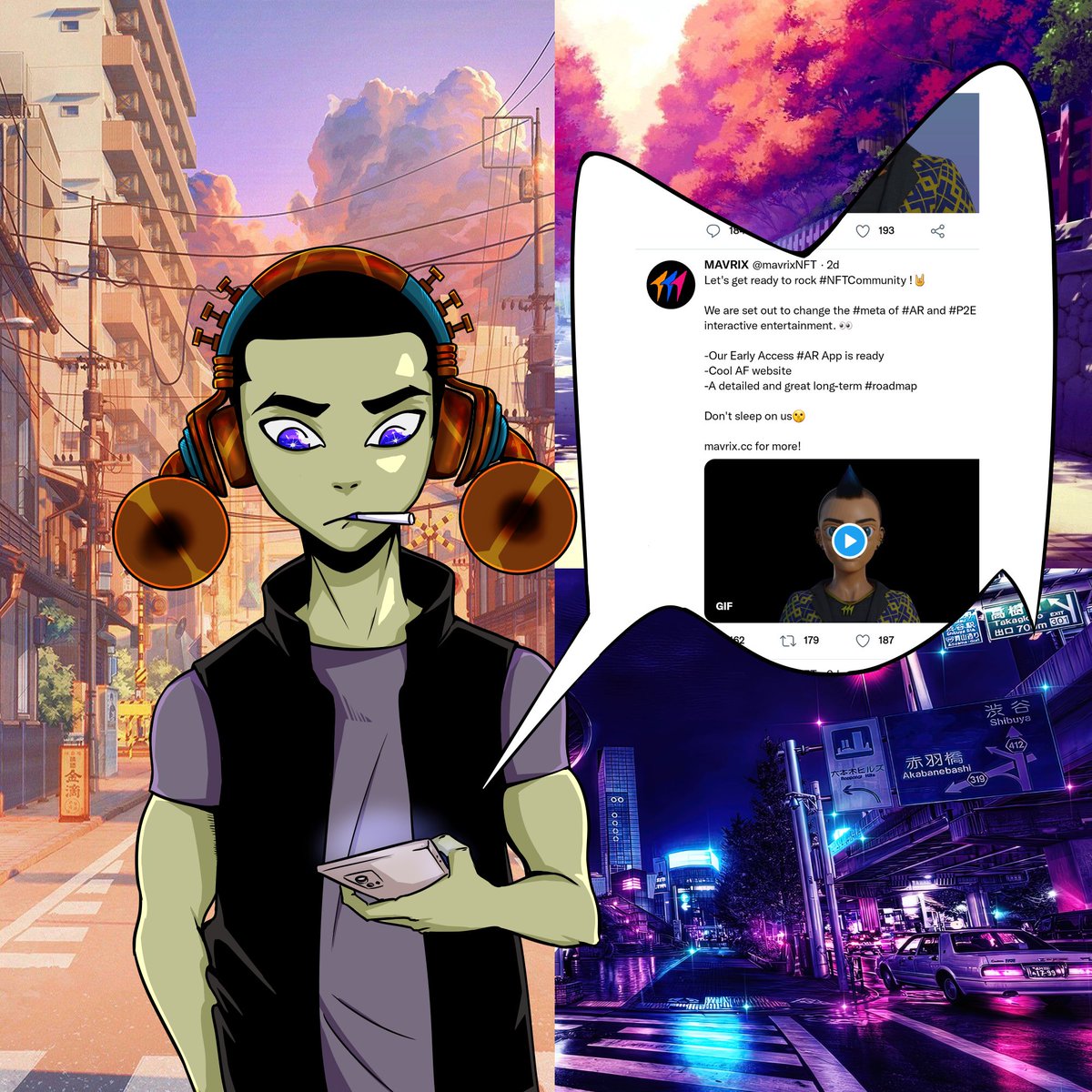 #WhatIf #Mavrix went across the #NFTSpace 🤔

Its looking lit!😎

If you want to find out more as to what our Mavrix is looking at, head down to our discord!⬇️

discord.gg/mavrix

More info on utility, unique events and a heap of fun there!

#NFTCommunity #NFTs