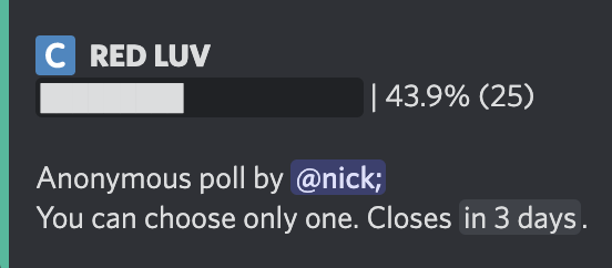 hiii_yerim's tweet photo. We are currently at 25 votes! Please continue to support RED LUV. If you haven't already go vote for RED LUV!

(You must be 13 or older to join the Discord server.)
https://t.co/cSXF8MS77q https://t.co/SBbhjwKgey
