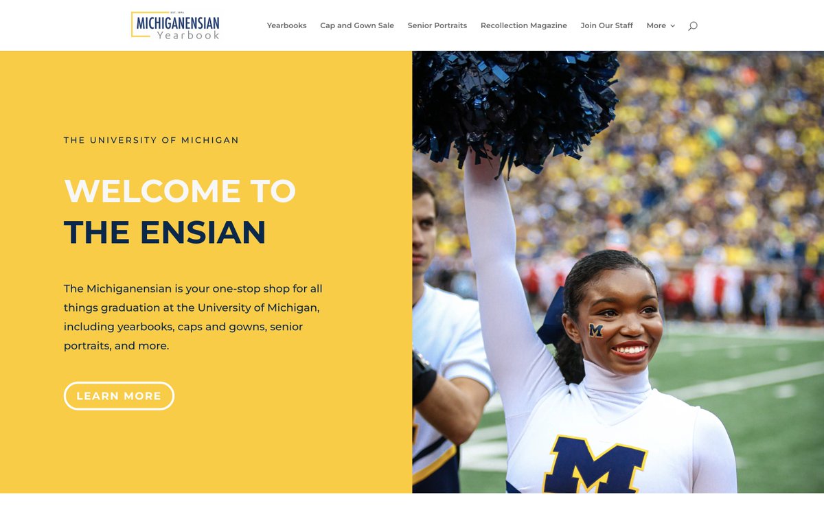 The Ensian has a new digital home! Looks amazing - like everything our yearbook team does! #GoBlue 
michiganensian.com