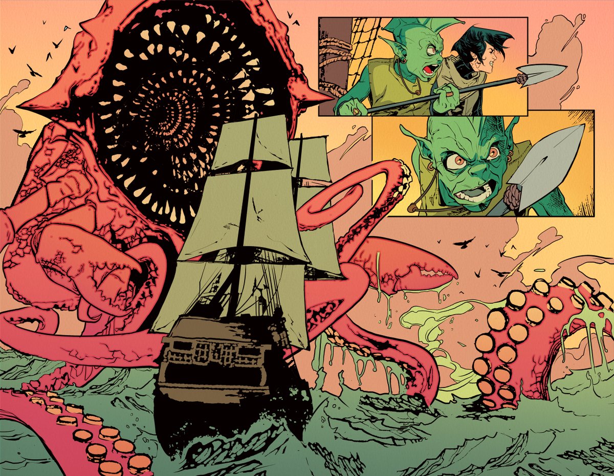 Vintage comic books on display