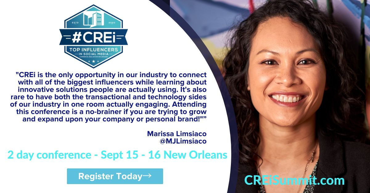 Huge thanks to some of the greats in the #commercialrealestate social media world. Thanks for the quotes &amp; more thanks for signing up to be at #CREiSummit in New Orleans! We are stoked!
<a href="/deenazRE/">Deena Zimmerman</a> <a href="/YandellWood/">Yandell Wood, SIOR</a> <a href="/mpaballer6/">TenantRepOfficeGuy</a> <a href="/MJLimsiaco/">Marissa Limsiaco</a> 
<a href="/creisummit/">creisummit</a> 

Join us: bit.ly/22creisummit