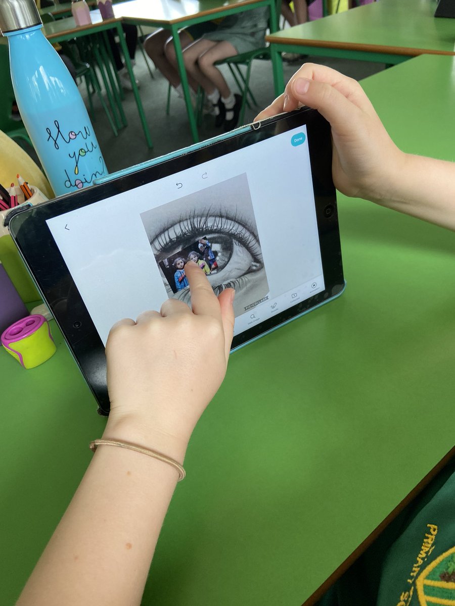 CGPrimary's tweet photo. Class 9 created emotive digital art linked to our class book The Boy at the Back of the Class and chapter 2 ‘The Boy with the Lion Eyes’. We created this art to recreate what the character Ahmet might be feeling as a refugee. SI #CGPLang #CGPHealth #CGPHum #CGPArt https://t.co/qMixz6Q0xG