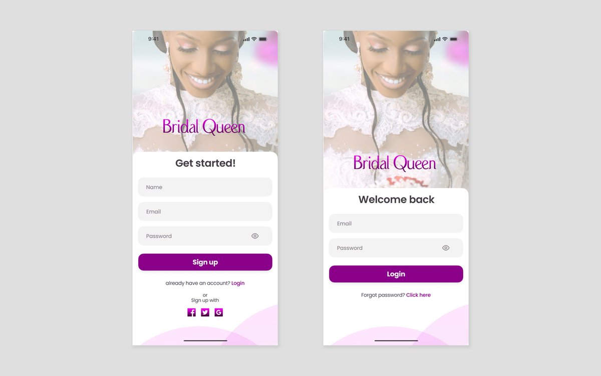 _cayode's tweet photo. #100DaysOfSwiftUI
Day 1
Sign up &amp; Login Page.
Tool - Figma &amp; Photoshop
 #figma #Photoshop
#technology #tech #uiuxdesign #UI #uiux #kayodeuiux https://t.co/wxnAHx12Yl