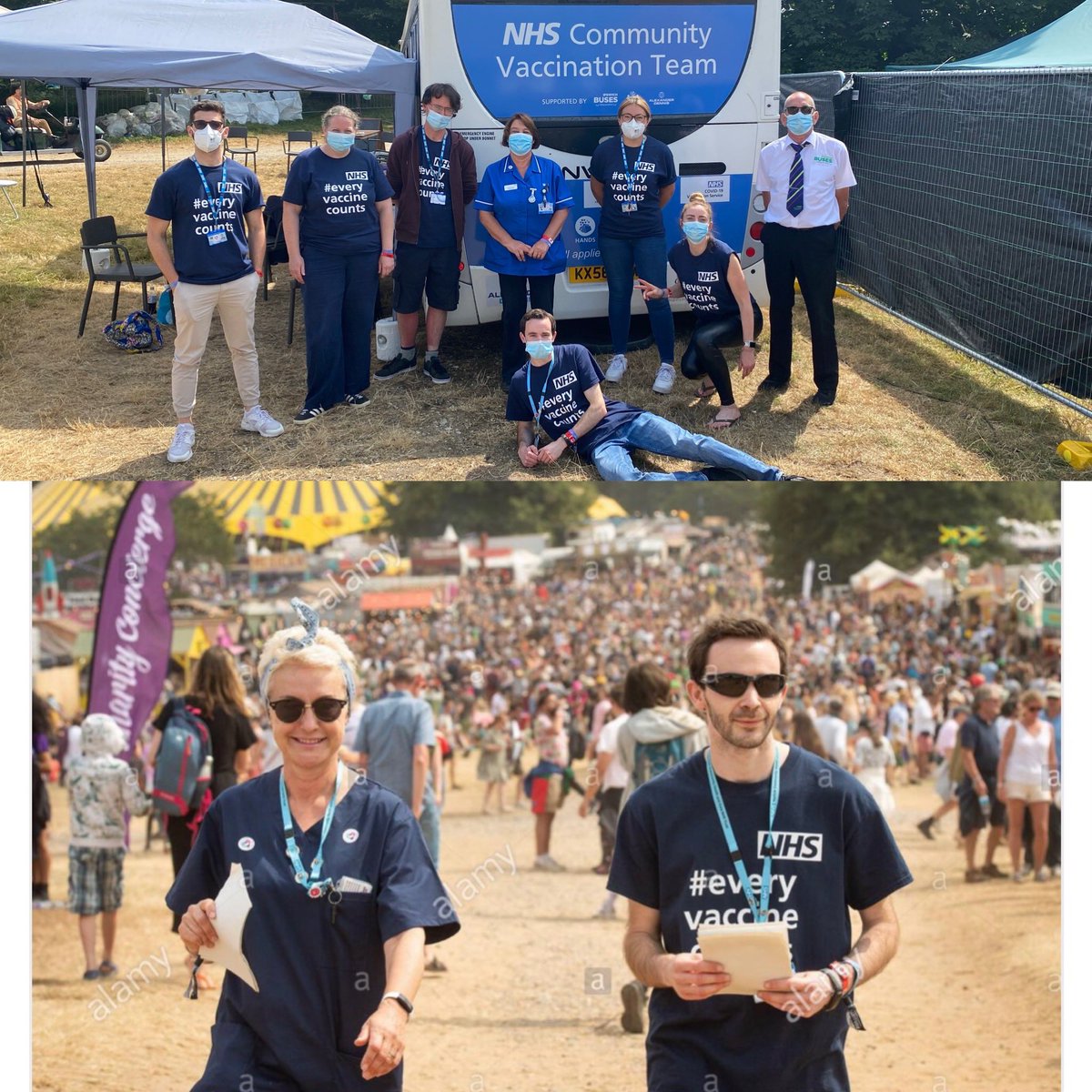 So proud of Graham being recognised by No.10! He is a key member of the Norfolk&amp;Waveney vaccination team,helping our roving model be the success it was - increasing access to underserved communities &amp; being the first nationally to take vaccinations to a festival! Graham you’re 💯