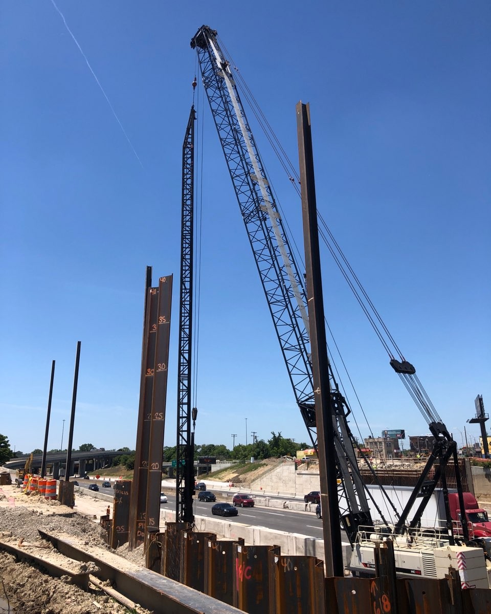 G2_Consulting's tweet image. PDA testing for the new Grand River Avenue Bridge over I-94 in Detroit, MI! #dynamicloadtesting #piledrivinganalyzer