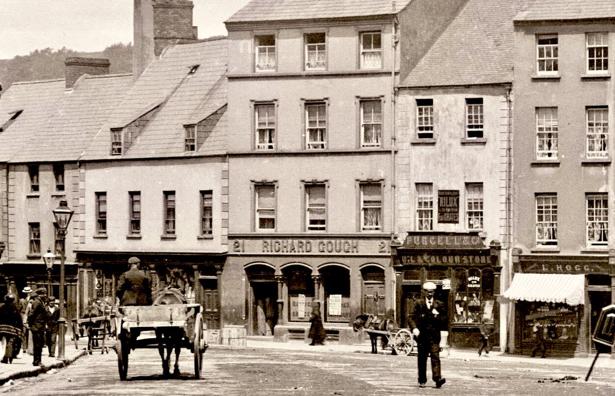 John Roberts Square Waterford City 1890s. See the shopfronts the old style was something else #Waterford