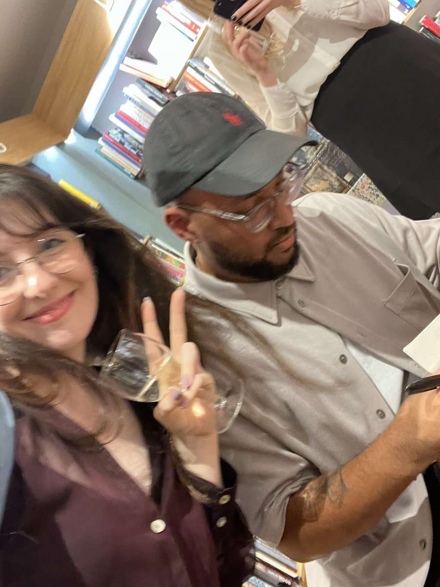 eleanorbate's tweet photo. congrats 2 famous book author @notagainben on the launch of his third (!) book please enjoy my number one fan at a book signing photo to celebrate https://t.co/2UYHz9FCIk