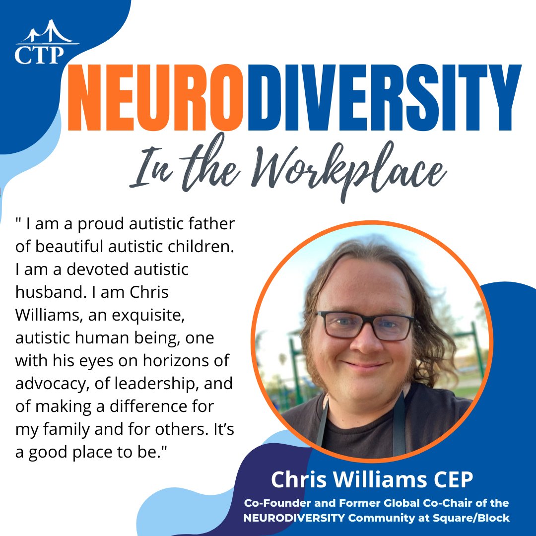 CompTechProgram's tweet photo. A huge thank you to Chris Williams, CEP, Co-Founder, and Former Global Co-Chair of the NEURODIVERSITY Community at Square/Block. We look forward to having you join us again soon! We will continue to follow and support you on this journey to create a more inclusive future for all. https://t.co/YA0S4q3fFk