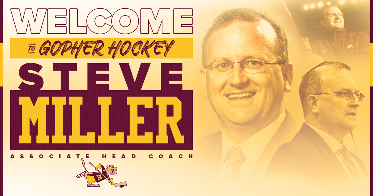 Welcome to #Gopher hockey Coach Miller🏒

📰:z.umn.edu/7v4o