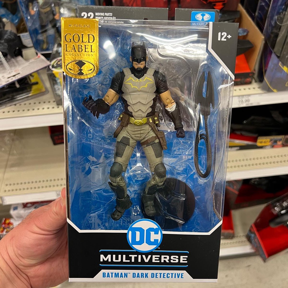 InPursuitofToys's tweet photo. HITTING TARGET STORES!
Found the new McFarlane Toys Target Exclusive Gold Label Batman Dark Detective today in Chandler, AZ!
Barcode attached if you need!
#mcfarlanetoys #dcmultiverse #dccomics #batman #dcu #actionfigures #dcfuturestate https://t.co/04K97N60OU