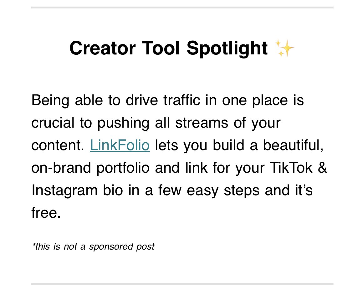 Appreciate the shout-out! <a href="/creatornow_/">Creator Now</a> <a href="/airrack/">Airrack</a> 

I'm still feeling patriotic 🇺🇸 so any creator that re-tweets this, I will DM a coupon code for 1 year free #LinkFolio Premium