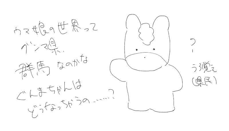 トレーナーになって1年2ヵ月 今更の所感
馬の埴輪とかもどうなるんだろうね
ぐんまちゃんが美少女になってたら面白い 