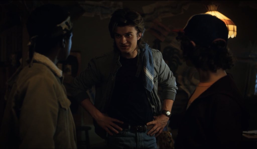 thinkharrington's tweet image. steve “hands on his hips” harrington #StrangerThings