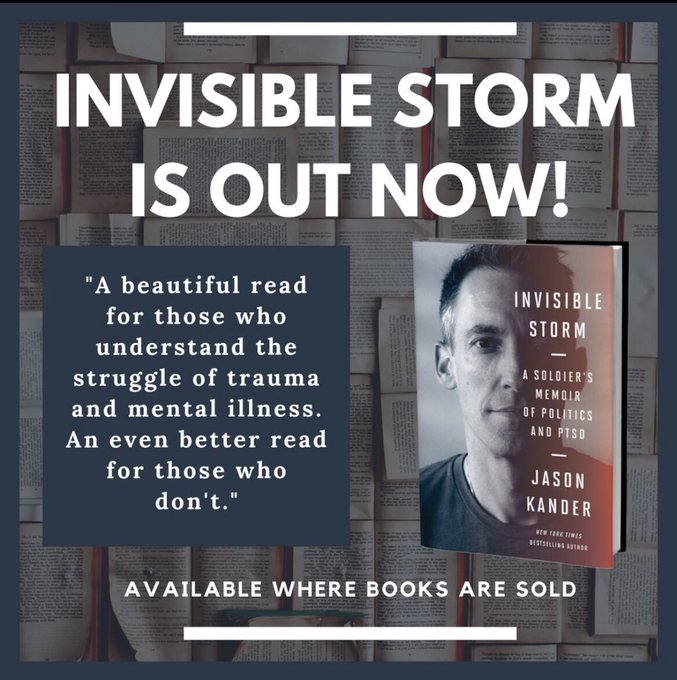 My buddy @JasonKander's book came out today. It's funny and sad and scary and triumphant. He went through hell and learned to live. It's an extremely relatable story told with great care. Get it here: InvisibleStormBook.com Oh, there's a baseball cameo, too: @TheeRickAnkiel.
