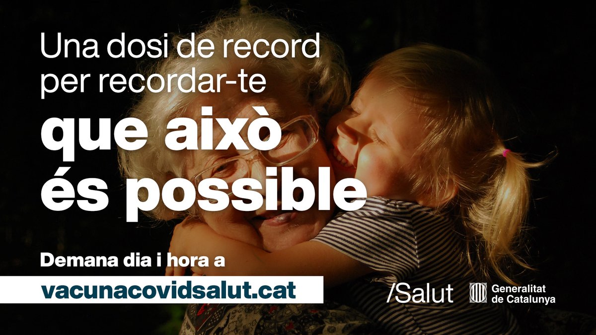 salutcat's tweet photo. 💉 Abans de marxar de vacances, vacuna't amb la dosi de record si encara no ho has fet! 

🛡 La dosi de record multiplica gairebé per 10 els anticossos neutralitzants contra les noves variants de la COVID-19.

👉🏻 Demana dia i hora a https://t.co/dc3xFWjIgv https://t.co/QIJppPFT3i