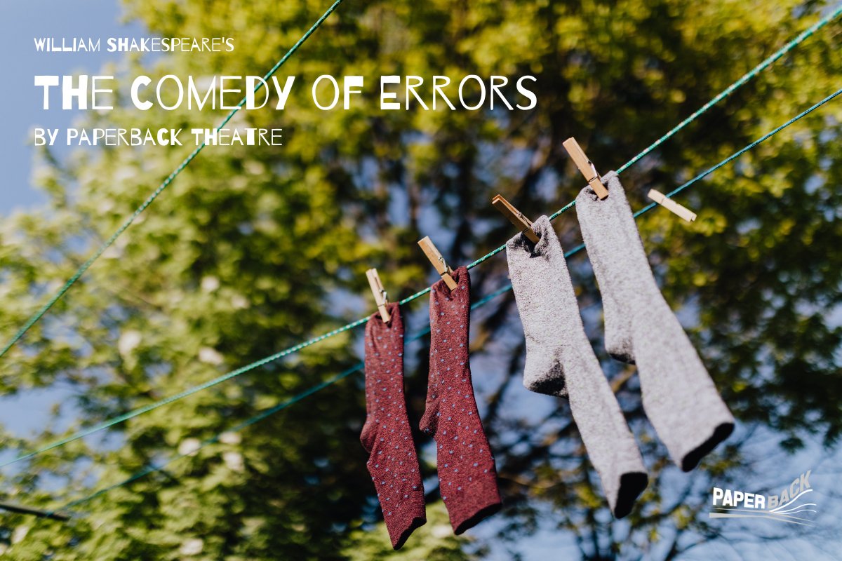📣 CASTING CALL OUT!  📣

We are making a brand-spanking new version of The Comedy of Errors. With only 1 hr &amp; 4 actors to retell this convoluted tale - we need as much help as we can get! 

Could you be part of the team? 
🖱️ paperbacktheatre.com/work-with-us
⏰ 10am Mon 18th Jul