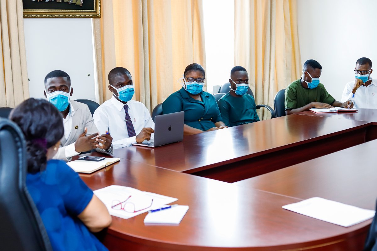 GhanaMFA's tweet photo. The purpose of the meeting was to present to the
Hon. Minister the newly elected Executives of NUGS and discuss issues of concern to the
Union. https://t.co/0ufJUFxQH9