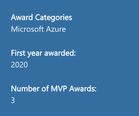 A decent way to start a vacation 🏝: I'm honored to be renewed as a #Microsoft #MVP! Third time's a charm, see you in a bit! #azure #mvpbuzz