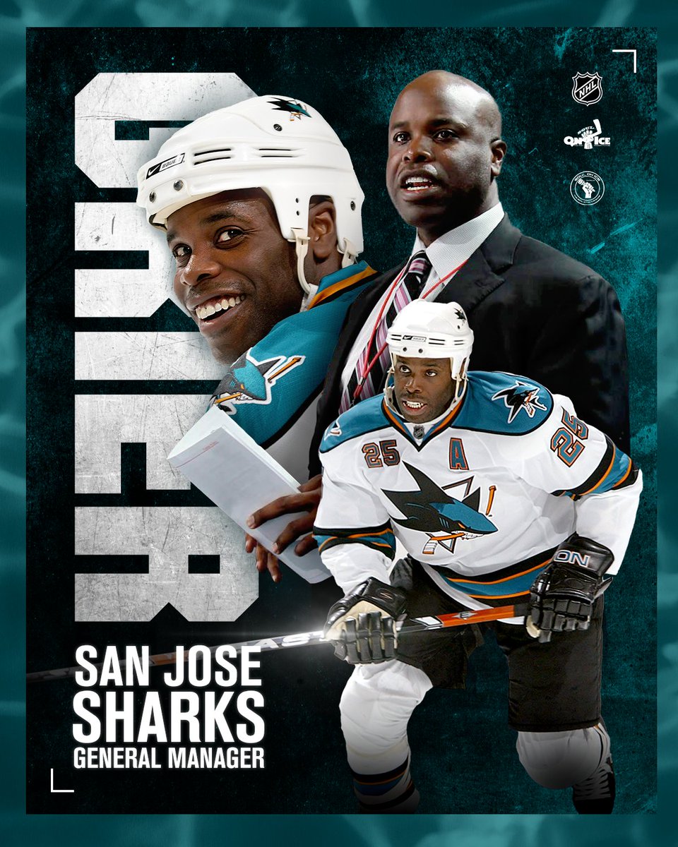 Congratulations to Mike Grier on being named General Manager of the <a href="/SanJoseSharks/">San Jose Sharks</a> &amp; becoming the first Black GM in <a href="/NHL/">NHL</a> history.