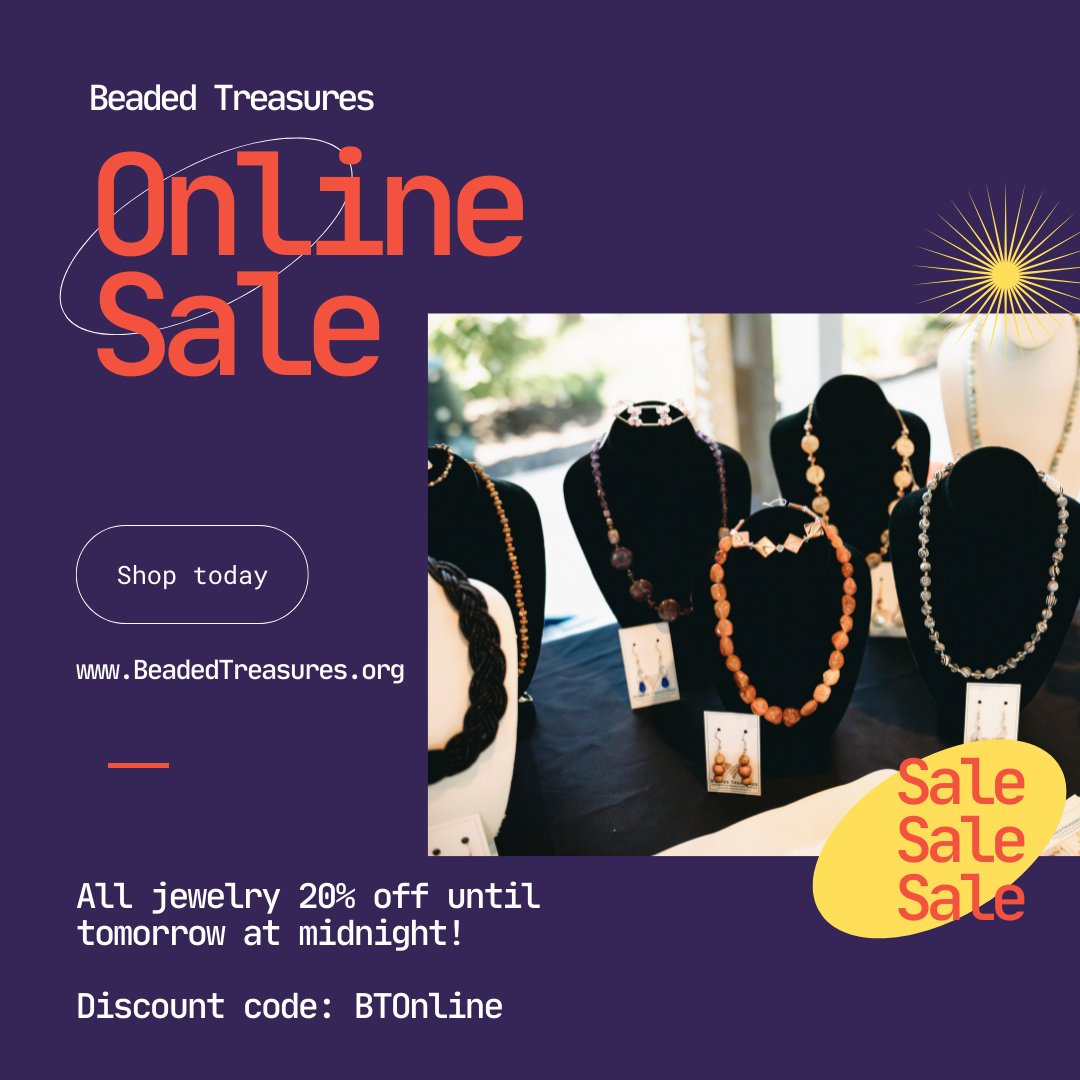 BTVOA's tweet photo. Tomorrow is the last day to take advantage of our exclusive deal. 

To celebrate the growth of our online store – &amp; 4TH of July – all of our jewelry is 20% off. The sale ends at midnight tomorrow. 

Visit https://t.co/A8qNDmcPKD to shop today.
Discount code, BTOnline. https://t.co/rmOOcQEjnB