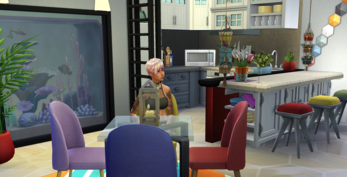 GamerYayi's tweet photo. Cocina y comedor.
#ShowUsYourBuilds #Thesims4 #StephySimmerChallenge2 https://t.co/cLDzGrLPdM