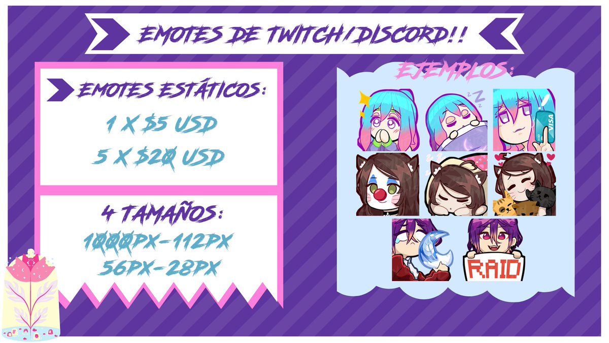 Kassy_Time's tweet photo. 🏖️Hola a todos!! Voy a tener comisiones abiertas este verano!! 🏖️

Si están interesados podrían mandarme MD sin problema!! 

Los RT se aprecian demasiado!!

#twitchemotes #opencommissions #ComisionesAbiertas https://t.co/ZX2PHhgQ9A