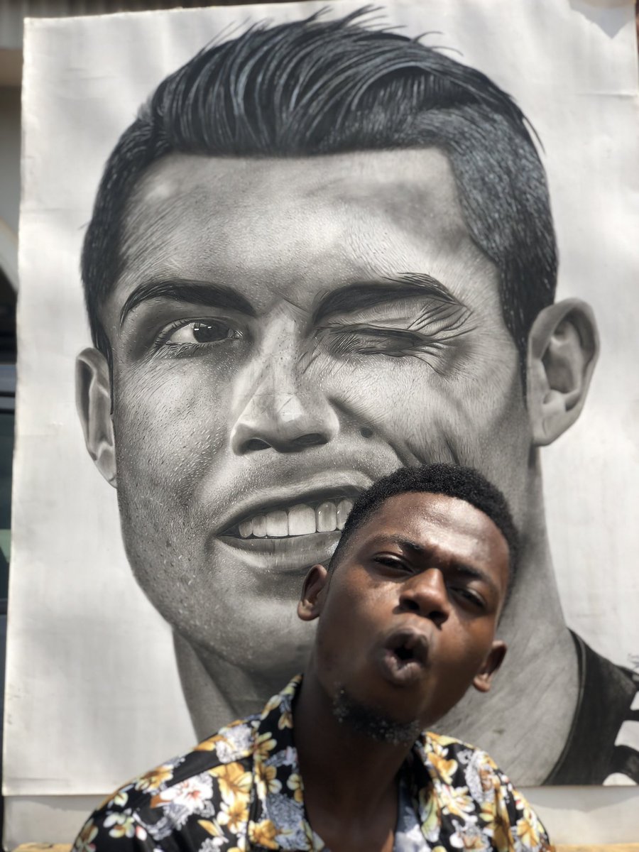 Drawing of <a href="/Cristiano/">Cristiano Ronaldo</a> On Paper
Medium: Charcoal Pencil on paper
Size: 32 x 40 inches
Duration: 200 hrs
<a href="/CNN/">CNN</a> <a href="/cnnbrk/">CNN Breaking News</a> @ltcmag <a href="/MTVBaseAfrica/">MTV Base Africa</a> <a href="/BBCBreaking/">BBC Breaking News</a>