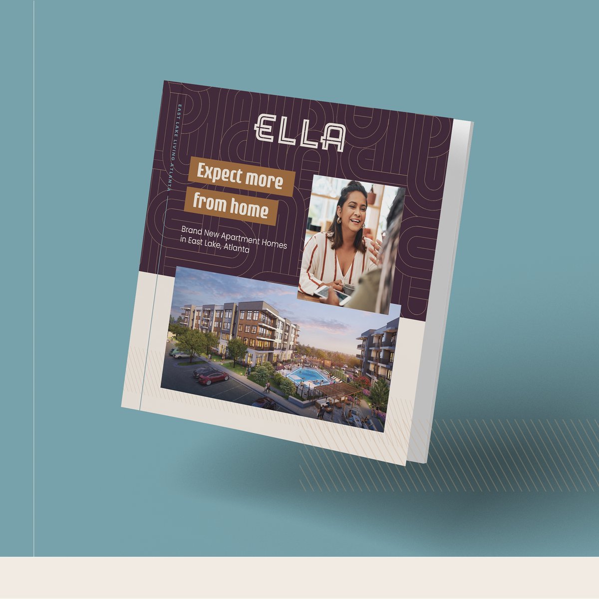 ParadigmMemphis's tweet image. We're  quite pleased with the patterns and colors for Ella. It's nice to see all of the brand elements come together, from logo to messaging to collateral!