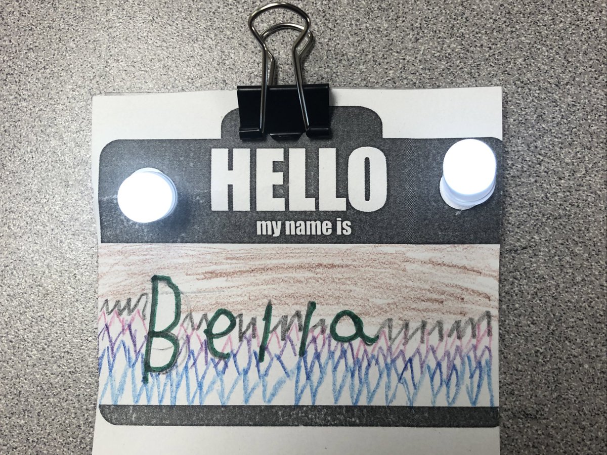 Ss at #CampinAtLamkin had an awesome time creating light up name badges with circuits today!