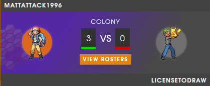 Another week, another... I can't think of anything to rhyme so oh well. But yes! GGs to to <a href="/swellsprouts/">Swellsprouts</a>, played very well but we were able to win the bout! With 4 3-0s from <a href="/Sceptileice2553/">Sceptileice 25</a>, JasH2Oprotector, Schrecky and Matt, there was some amazing performace from our players!