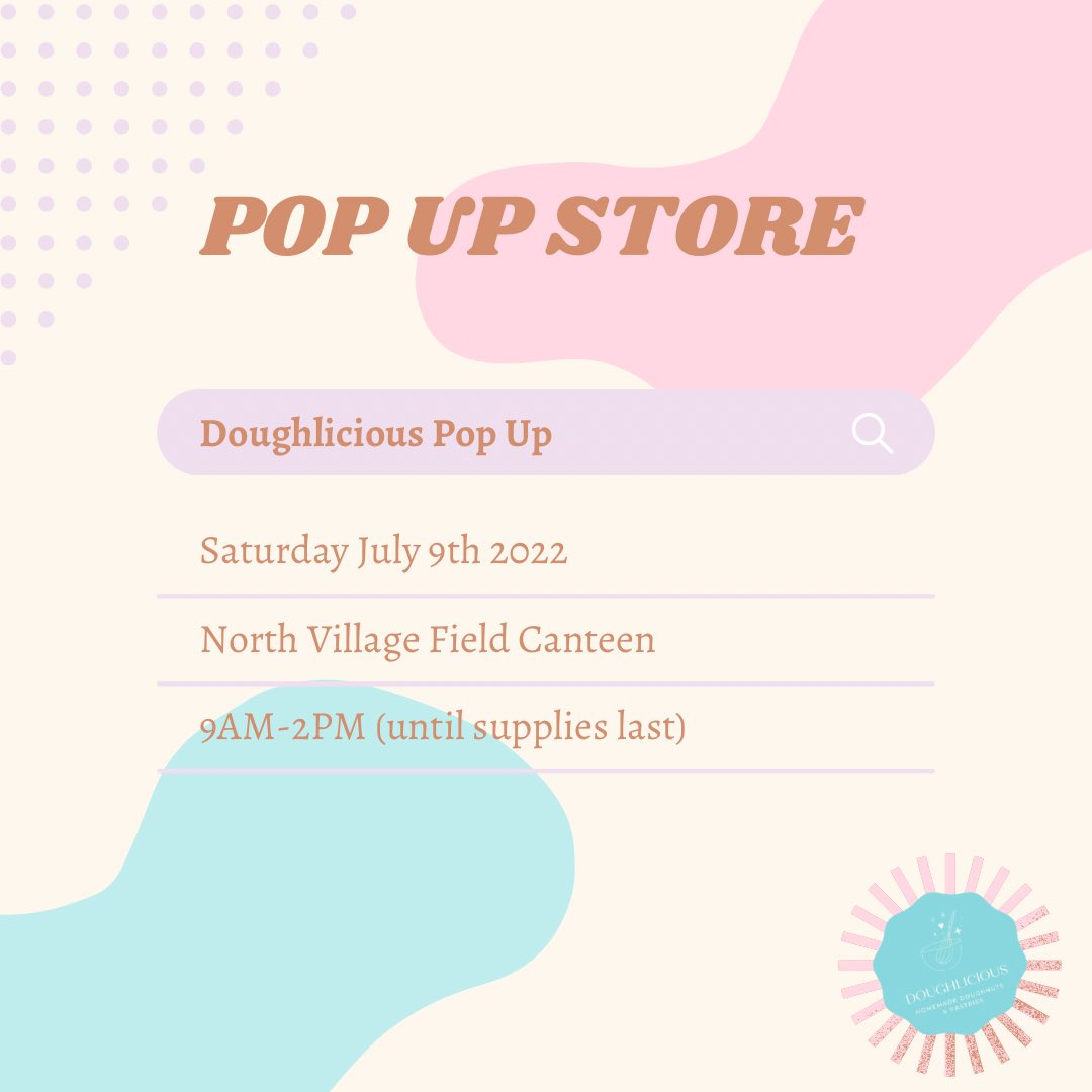bdadoughlicious's tweet photo. First up in exciting news we have for you is we will be hosting our very first Pop-up shop this Saturday July 9th from 9AM-2PM! Come stop by &amp; get some of our Delicious DOUGHLICIOUS Doughnuts!✨🍩👩🏽‍🍳🛍
•
•
#popupshop #stopbyandshop #doughnuts #doughlicious #doughies https://t.co/F4AKyDiZeR