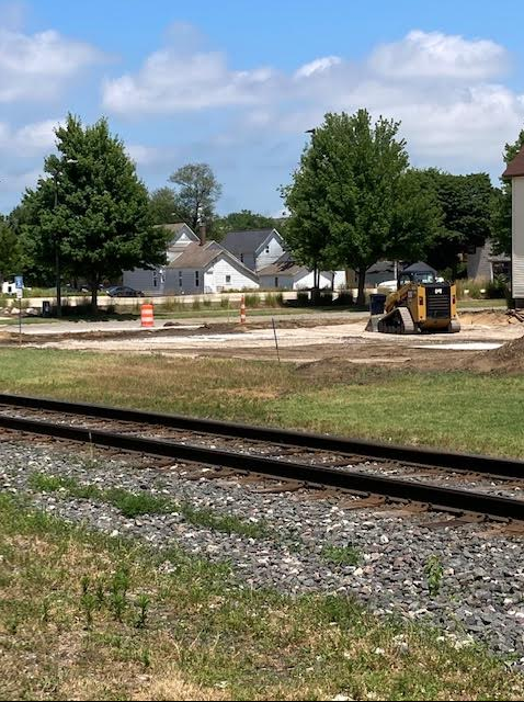 HopeSafety's tweet photo. We are happy to report that an additional parking lot is under construction to be ready for students' arrival in August! Lot 56 is located on 13th Street, east of the Dow Center. https://t.co/0FgoHMc0wh