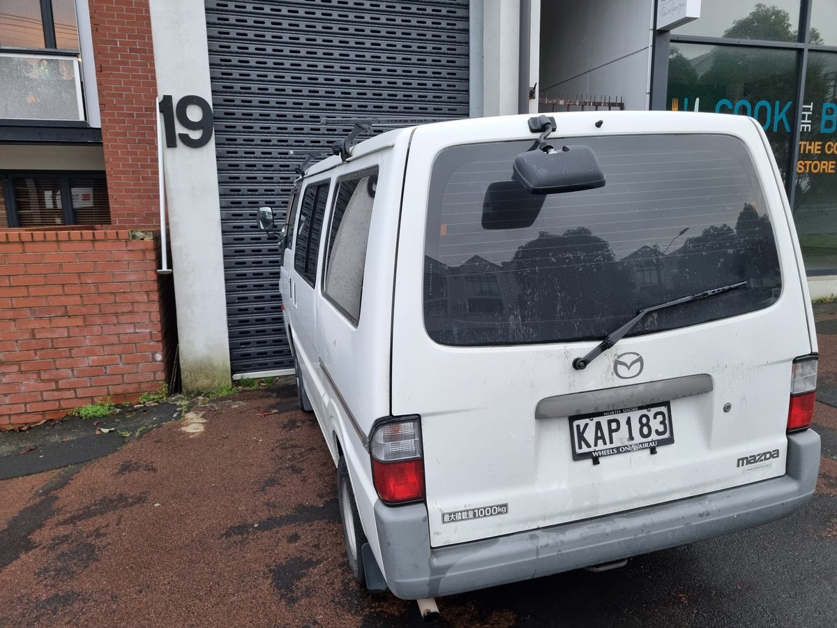 Van blocking the footpath at 19 Williamson Ave, Ponsonby. Be great to have some enforcement please <a href="/AklTransport/">Auckland Transport</a>