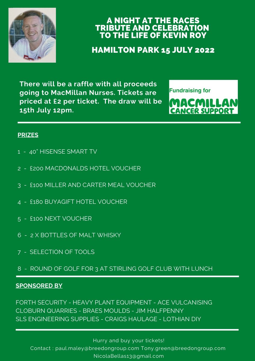 Fantastic cause in memory of fantastic guy.